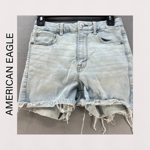 American Eagle Outfitters Pants - American Eagle Women's Distressed Denim Jean Shorts Size 6